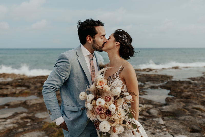 gaby and daniel tulum wedding