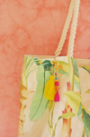 OVERSIZED BEACH BAG WITH TASSEL CHARM