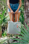lace tote bag