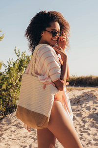 personalized beach bag for bridesmaid