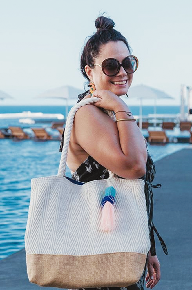 personalized welcome bag for beach wedding