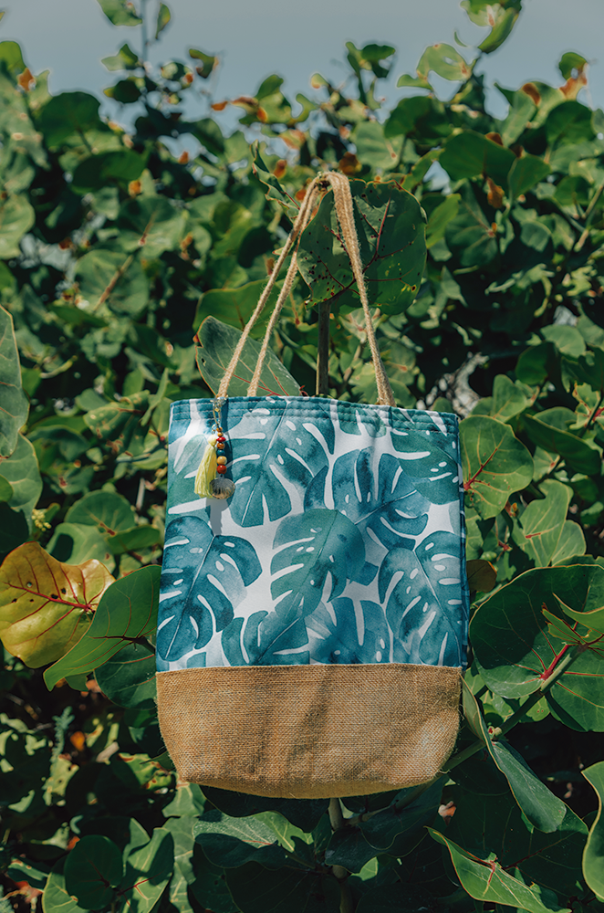 tropical beach bag