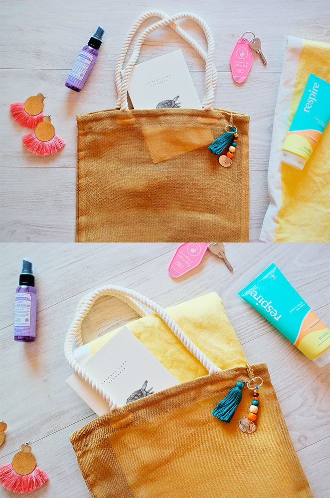 mexican beach bag with tassel