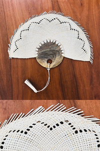 Mexican woven fans for weddings