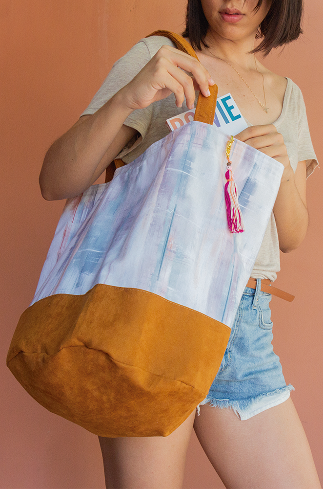 ACUARELA suede bag La Paso Bien