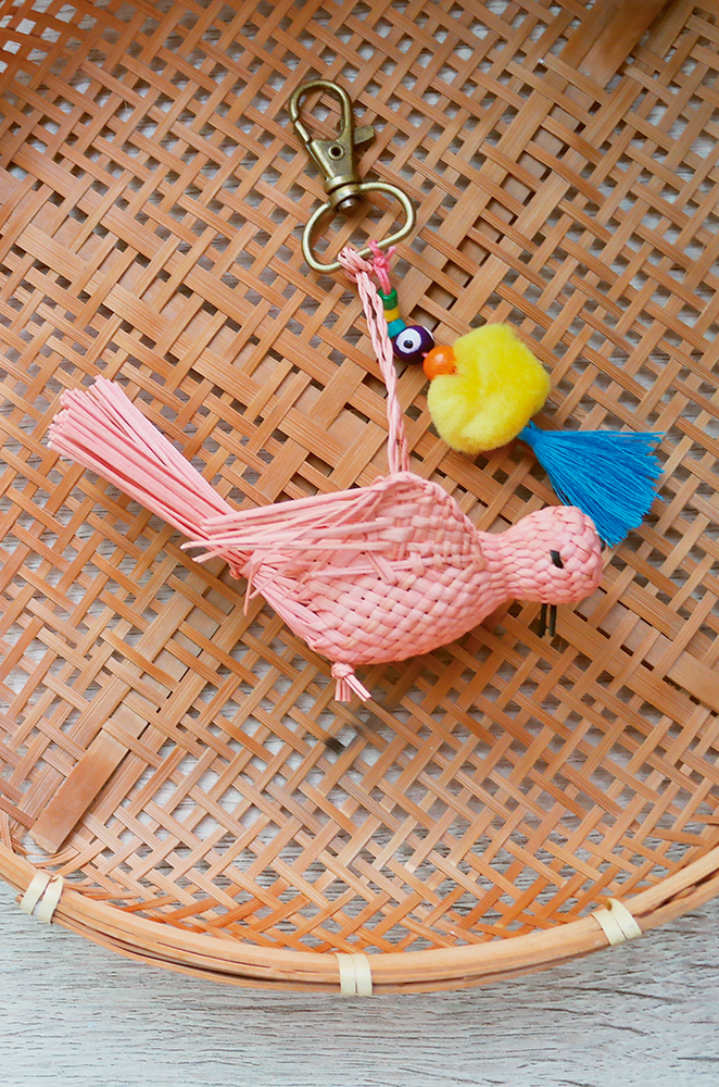 custom bird keychain