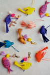 personalized bird keychains in assorted colors