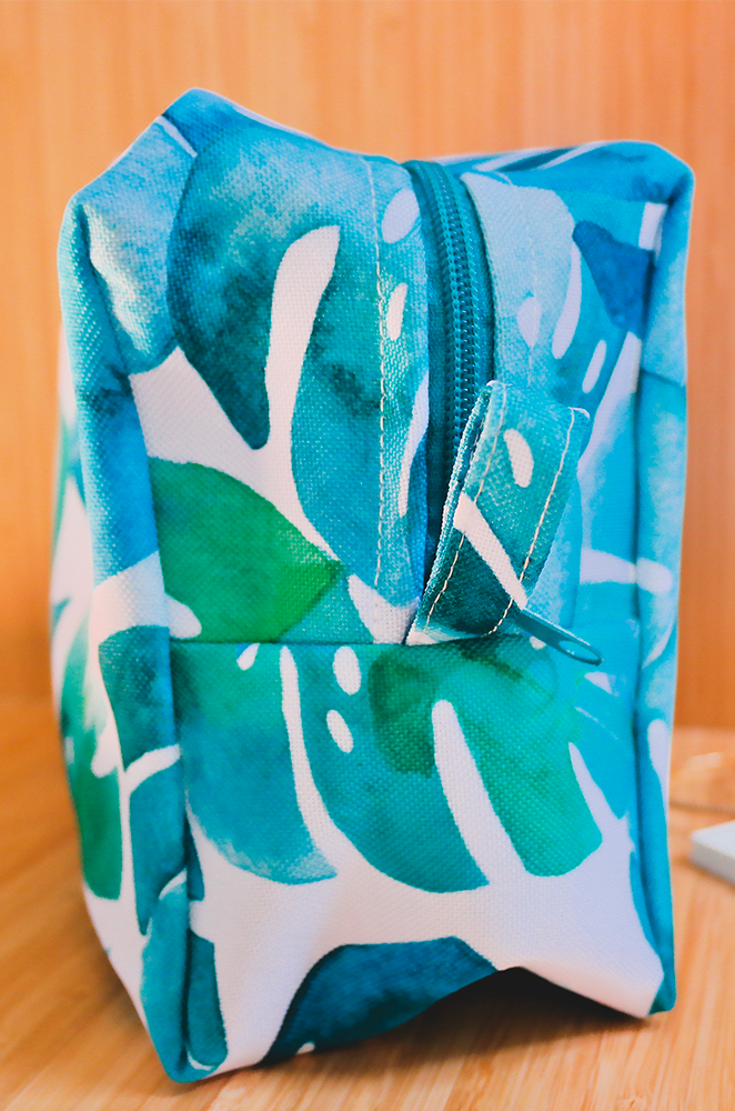 tropical toiletry bag