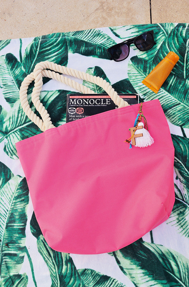 pink custom welcome bag