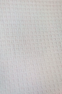 woven cotton with squares pattern