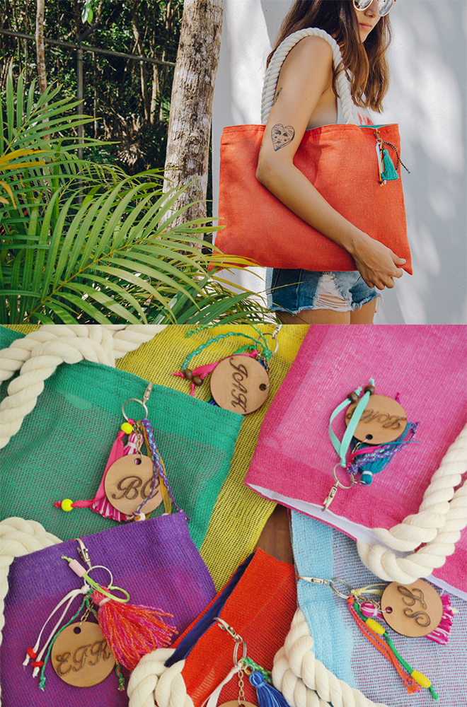 jute tote bags in multiple colors