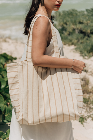 MONSTERA / tropical beach bag